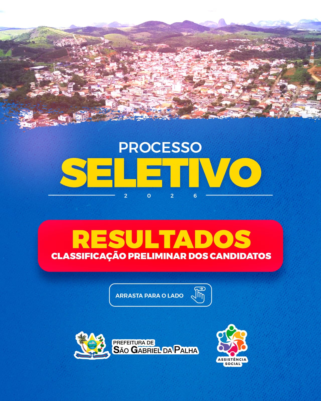 Prefeitura de São Gabriel da Palha divulga classificação preliminar de processo seletivo para Assistência Social