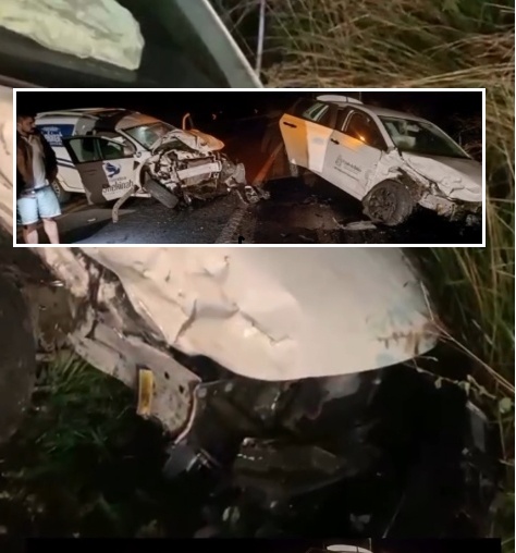 Carro de funerária de Colatina se envolve em acidente na BR-101, no sul da Bahia